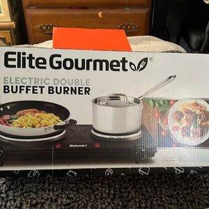 Elite gourmet, electric double buffet burner!